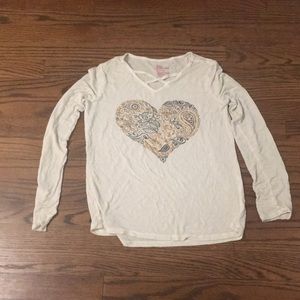 White Long Sleeved Shirt SIZE M KIDS